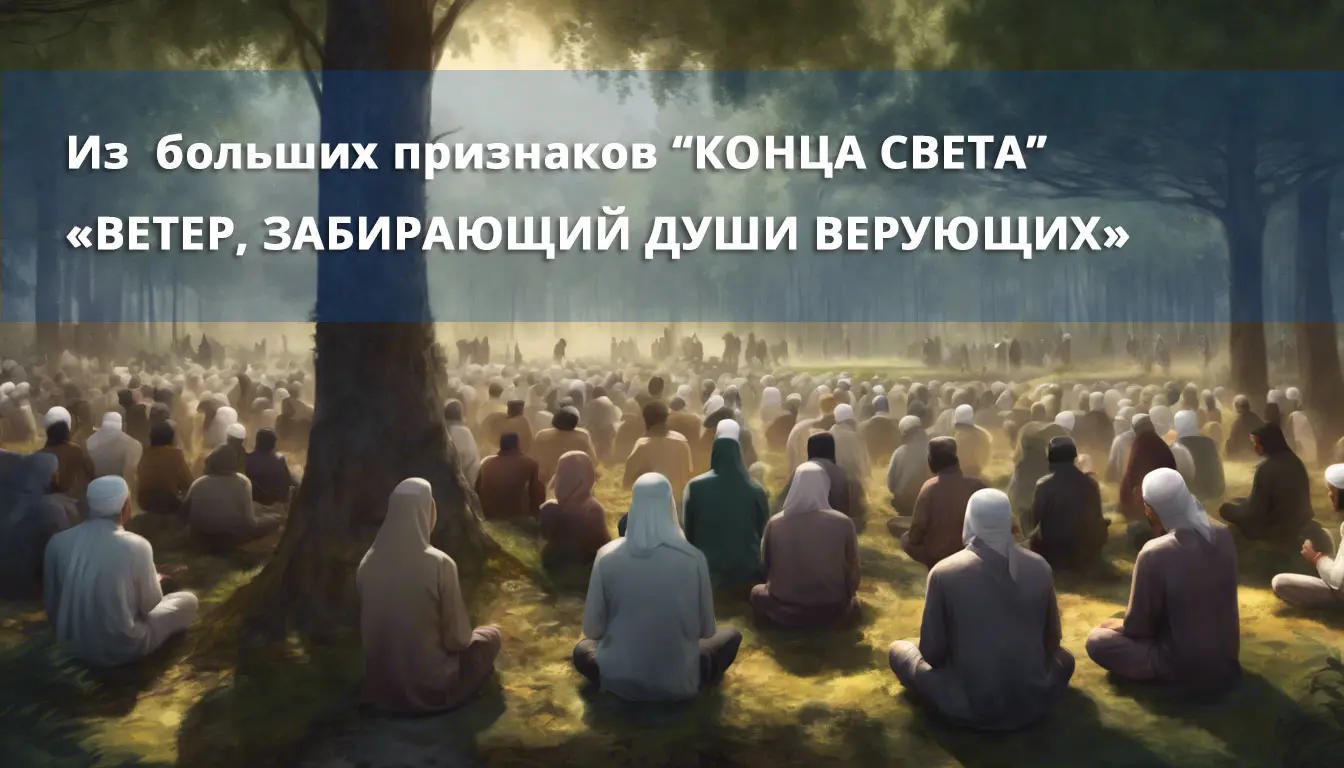 Из  больших признаков “КОНЦА СВЕТА” - «Ветер, забирающий души верующих»